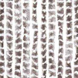 Berkfield Home Insect Curtain Taupe & White 90x220 cm Chenille - thumbnail 6