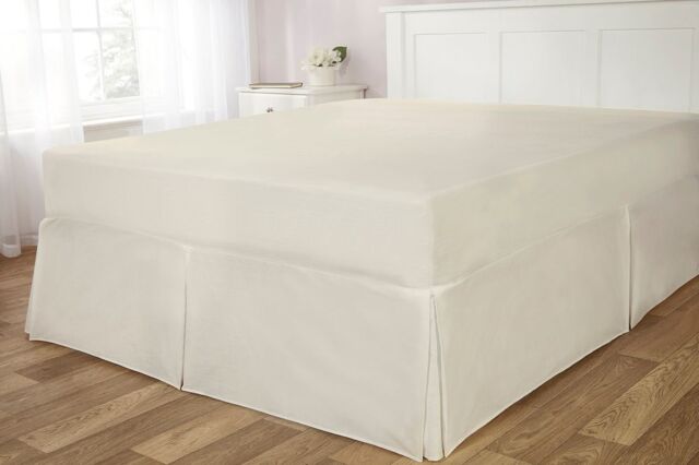 Rapport Home Easy Fit Polycotton Valance Ultra Soft Touch in Cream - Size: Single - image 1