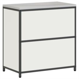Berkfield Home Kitchen Storage Cabinet with Shelf with Storage with Door White Steel - thumbnail 8