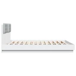 Berkfield Home Durable Bed Frame with LED without Mattress White 180x200 cm Supe - Size: Super King - thumbnail 7
