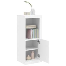 Berkfield Home Sideboard with LED Lights White 41x37x100 cm - Size: 41 x 37 x 100 cm - thumbnail 5
