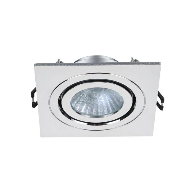 Netlighting Cali Square Tiltable Recessed Downlight Chrome IP65 in Grey