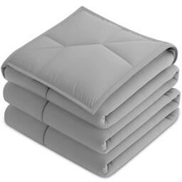 Grace Premium Duvet 10.5 Tog Ultrasoft All Season Comfort in Grey - Size: Single - thumbnail 6