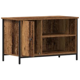 Berkfield Home TV Cabinet Old Wood 80x40x50 cm Engineered Wood & Steel in Brown - Size: 80 x 40 x 50 cm - thumbnail 5