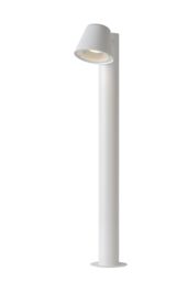 Lucide 'DINGO' Dimmable Rotatable Garden Outdoor LED Bollard Light GU10 in White