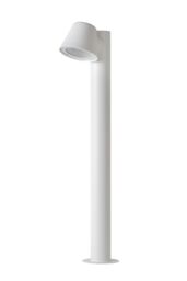 Lucide 'DINGO' Dimmable Rotatable Garden Outdoor LED Bollard Light GU10 in White - thumbnail 2