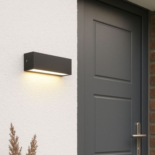 CGC Lighting Adanna LED Black Outdoor Brick Wall Light - image 1