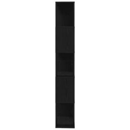 Berkfield Home Book Cabinet/Room Divider Black Oak 45x24x159 cm Engineered Wood - Size: 45 x 24 x 159 cm - thumbnail 6
