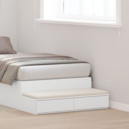 Berkfield Home Bed Drawers in White - 100x36.5x16.5 cm, Made of Engineered Wood - Size: 100x36.5x16.5 cm - thumbnail 1