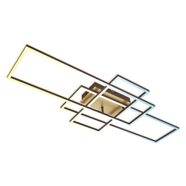 BRILONER Gold Brown 2x19W 1x13W CCT LED Wall & Ceiling Light - image 1