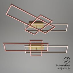 BRILONER Gold Brown 2x19W 1x13W CCT LED Wall & Ceiling Light - thumbnail 7