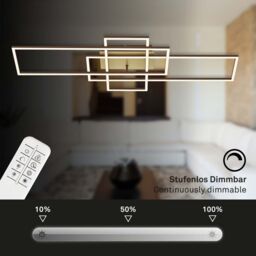 BRILONER Gold Brown 2x19W 1x13W CCT LED Wall & Ceiling Light - thumbnail 6