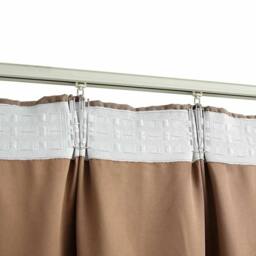 Berkfield Home Elegant Blackout Curtains with Hooks 2 pcs Taupe 140x225 cm - thumbnail 4