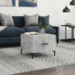Berkfield Home Coffee Table Concrete Grey 50x50x40 cm Engineered Wood - Size: 50 x 50 x 40 cm - thumbnail 1