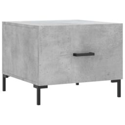 Berkfield Home Coffee Table Concrete Grey 50x50x40 cm Engineered Wood - Size: 50 x 50 x 40 cm - thumbnail 2