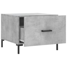 Berkfield Home Coffee Table Concrete Grey 50x50x40 cm Engineered Wood - Size: 50 x 50 x 40 cm - thumbnail 6