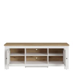Furniture To Go Celesto 2 Door TV Unit (154cm) in White - thumbnail 2