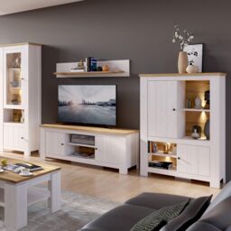 Furniture To Go Celesto 2 Door TV Unit (154cm) in White - thumbnail 3