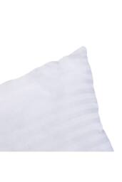 Living and Home Striped Universal Pillow Insert，50 cm x 50 cm in White - Size: 50 cm x 50 cm - thumbnail 5