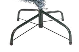 Shatchi Artificial Flocked Slim Christmas Frosty Green Pencil Tree Home Decorations with Pointed Tips & Metal Stand - Size: 8ft - thumbnail 3