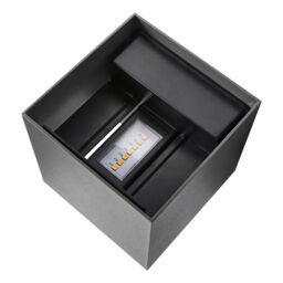 Nordlux Modern Outdoor Wall Light Black Aluminium Intergrated LED Weatherproof - Mains Powered, IP44 - thumbnail 5
