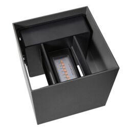 Nordlux Modern Outdoor Wall Light Black Aluminium Intergrated LED Weatherproof - Mains Powered, IP44 - thumbnail 6