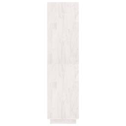 Berkfield Home Book Cabinet/Room Divider White 80x35x135 cm Solid Pinewood - Size: 80 x 35 x 135 cm - thumbnail 6