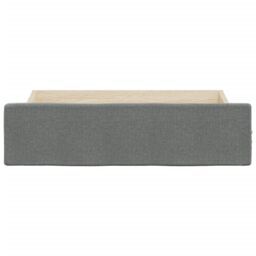 Berkfield Home Bed Storage Drawers 2 pcs Dark Grey Engineered Wood & Fabric - thumbnail 4