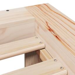 Berkfield Home Bed Frame without Mattress 90x200 cm Solid Wood Pine in Natural - thumbnail 6