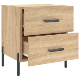Berkfield Home Bedside Cabinet Sonoma Oak 40x35x47.5 cm Engineered Wood in Brown - thumbnail 5