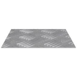 Berkfield Home Aluminium Checker Plates 4 pcs Anti-Slip 20x20 cm in Silver - Size: Medium - thumbnail 4