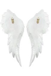 KDMD Pair of Large Glitter Angel Wings in White - thumbnail 2