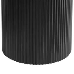 Wyld and Coco Side Table - Black MDF Top Ribbed Steel Base 50 cm - thumbnail 5