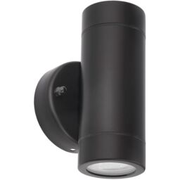 Loops 2 PACK Up & Down Twin Outdoor IP44 Wall Light - 2 x 7W GU10 LED - Matt Black - thumbnail 4