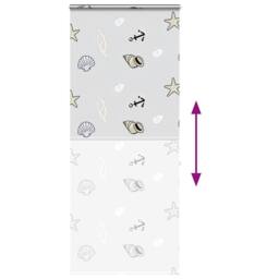 Berkfield Home Shower Roller Blind with Cassette 90x240 cm Fabric Width 86 cm in White - thumbnail 5