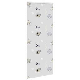 Berkfield Home Shower Roller Blind with Cassette 90x240 cm Fabric Width 86 cm in White - thumbnail 4