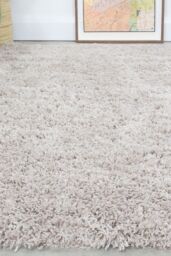 Kukoon Beige Soft Fluffy Shaggy Living Room Cosy Fireside Area Rugs - Size: 80 cm x 150 cm - thumbnail 1