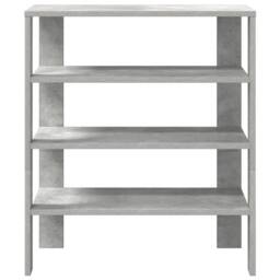 Berkfield Home Shoe Rack Concrete Grey 61x32x70 cm Engineered Wood - Size: 61 x 32 x 70 cm - thumbnail 4