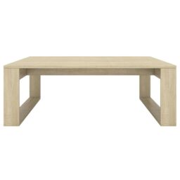 Berkfield Home Coffee Table Sonoma Oak 100x100x35 cm Engineered Wood in Brown - Size: 100 x 100 x 35 cm - thumbnail 5
