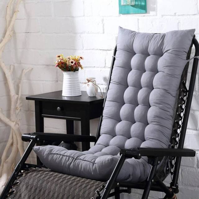 EONLION Bench Cushion Swing Rocking Chair Seat Pad in Grey - Size: 120 cm x 90 cm - image 1