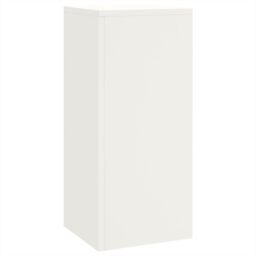 Berkfield Home Outdoor Plant Stands Pillar 3 pcs White Steel - thumbnail 5
