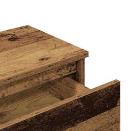 Berkfield Home Bedside Cabinet Old Wood 40x30x39 cm Engineered Wood in Brown - Size: 40 x 30 x 39 cm - thumbnail 8