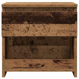 Berkfield Home Bedside Cabinet Old Wood 40x30x39 cm Engineered Wood in Brown - Size: 40 x 30 x 39 cm - thumbnail 4