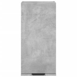 Berkfield Home Wall-mounted Bathroom Cabinet Concrete Grey 32x20x67 cm - Size: 32 x 20 x 67 cm - thumbnail 4