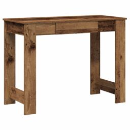 Berkfield Home Desk Old Wood 100x45x75 cm Engineered Wood in Brown - Size: 100 x 45 x 75 cm - thumbnail 2