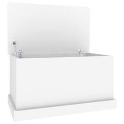 Berkfield Home Storage Box White 70x40x38 cm Engineered Wood - Size: 70 x 40 x 38 cm - thumbnail 1
