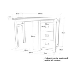 Cabinet Bits Lovere 3 Drawer Dressing Table Set Chrome Cup Handle in Off-White - thumbnail 6