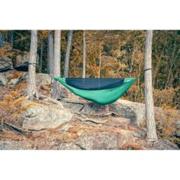 Ticket To The Moon Lightest Pro Hammock - Portable Camping Hammock in Dark Green - thumbnail 7