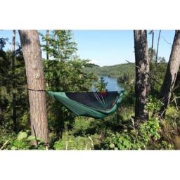 Ticket To The Moon Lightest Pro Hammock - Portable Camping Hammock in Dark Green - thumbnail 9