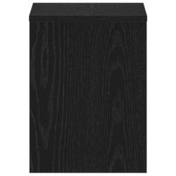 Berkfield Home Bedside Cabinet Black Oak 40x30x40 cm Engineered Wood - Size: 40 x 30 x 40 cm - thumbnail 6